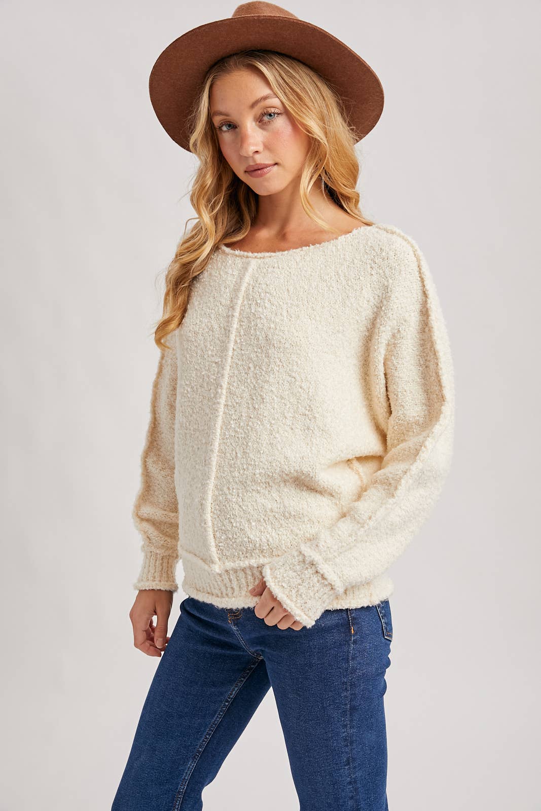 Oversized Plush Knit Sweater