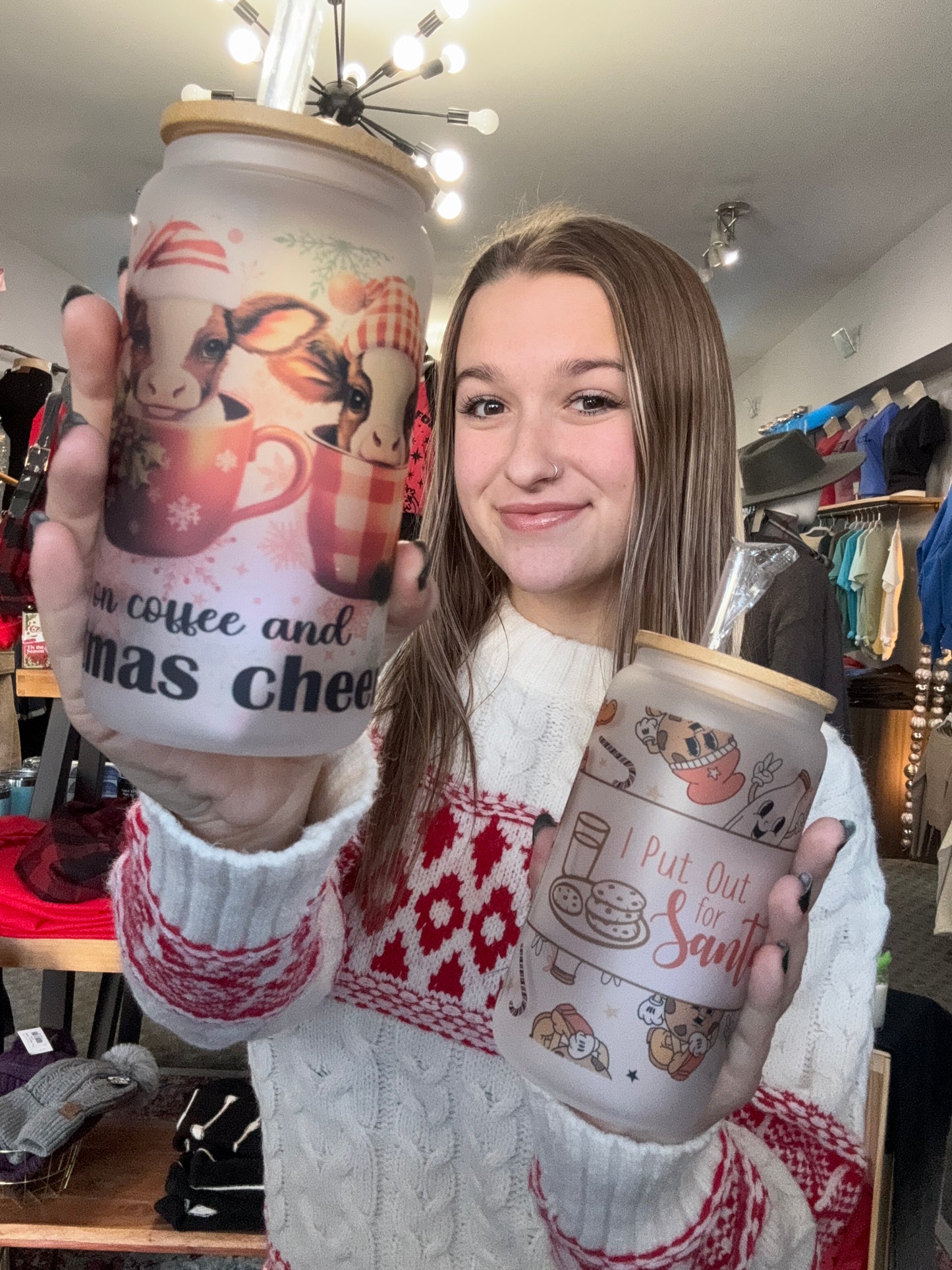 Christmas Glass Tumblers