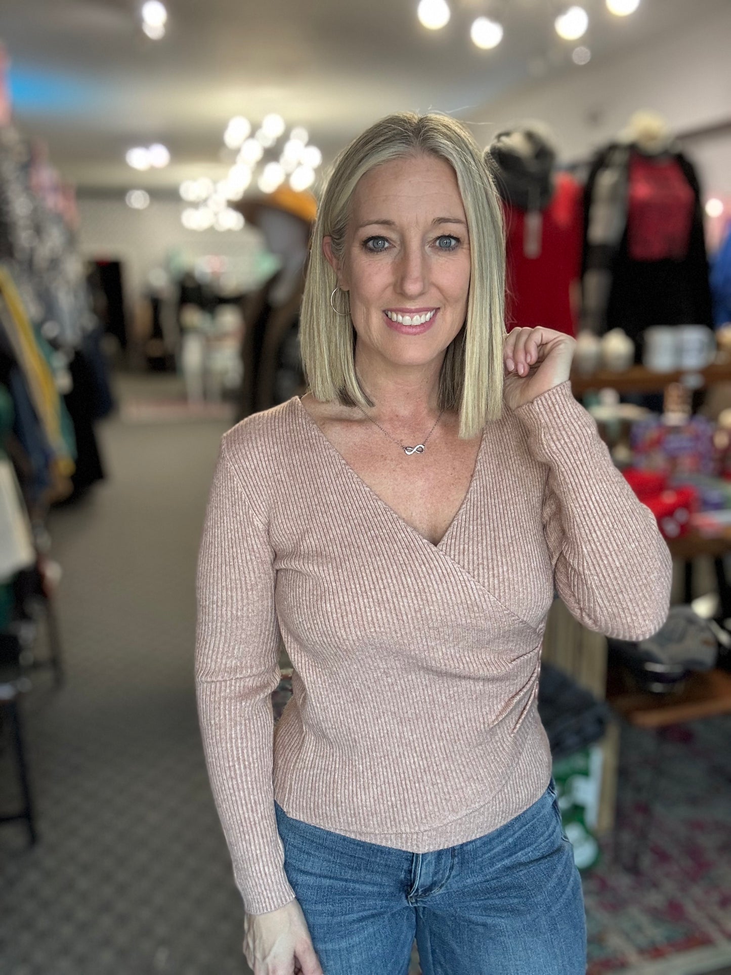 Deep V-Neck Sexy Sweater