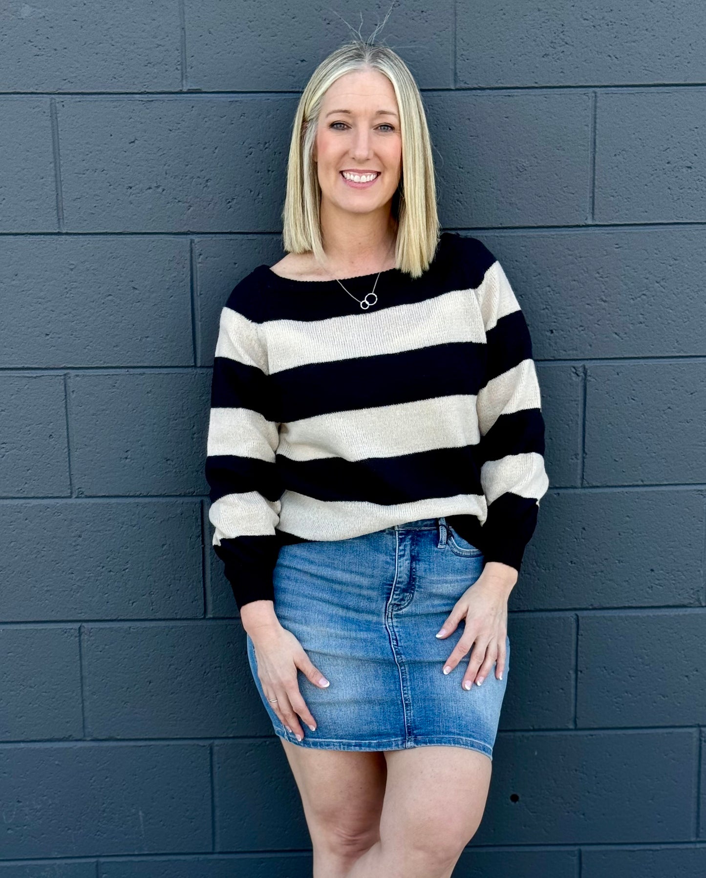 Reg/Plus Judy Blue Tummy Control Denim Skirt