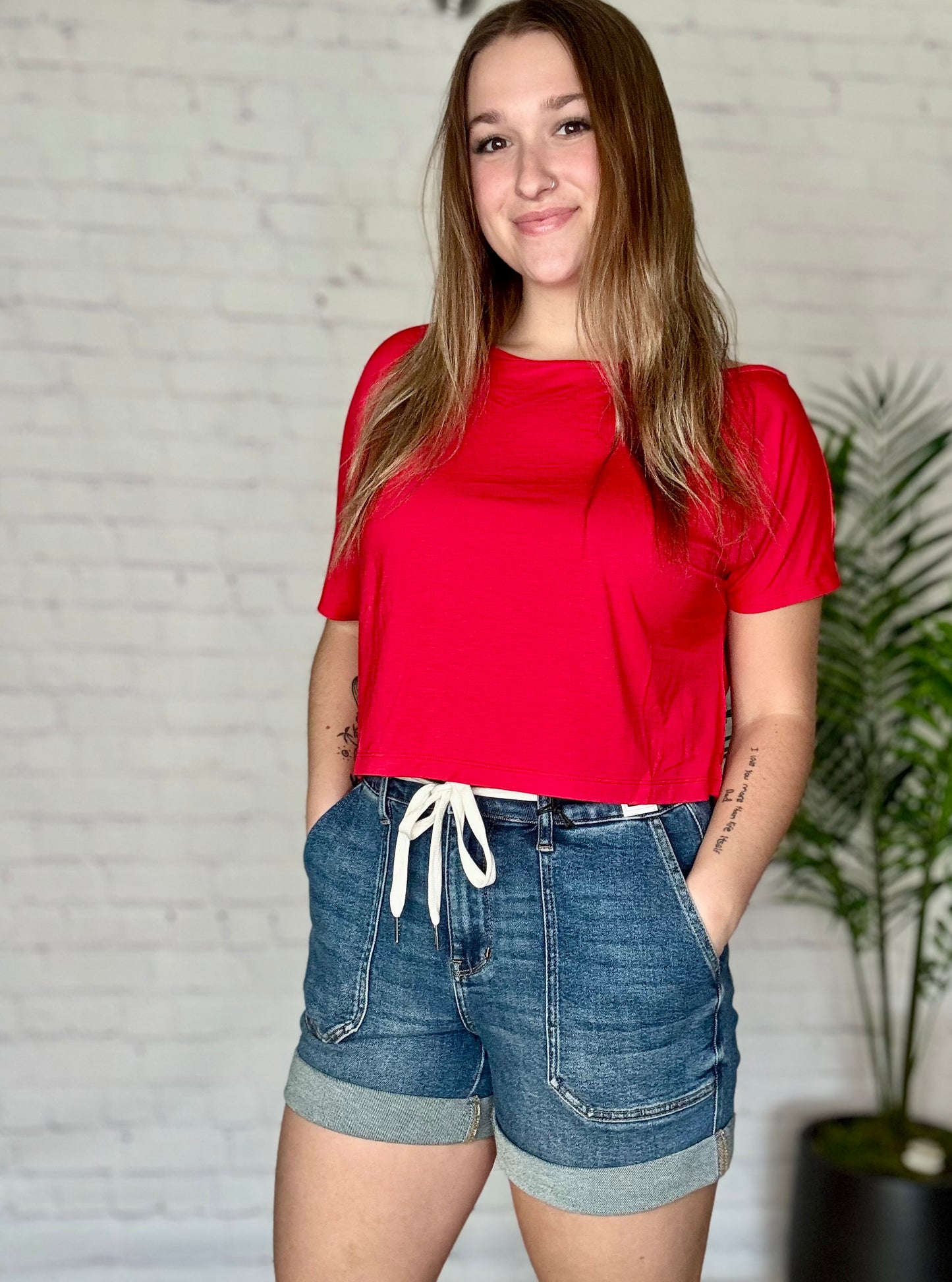 Judy Blue Cuffed Jogger Shorts