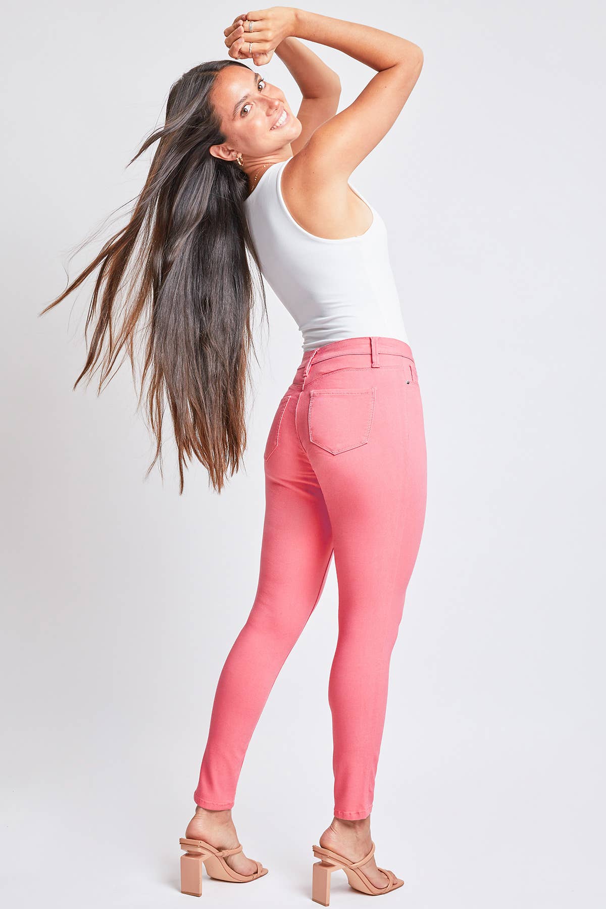 Hyperstretch Mid-Rise Colored Skinny Jean
