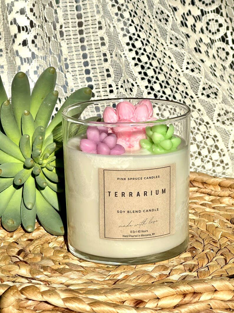 Succulent Terrarium Soy Candle 