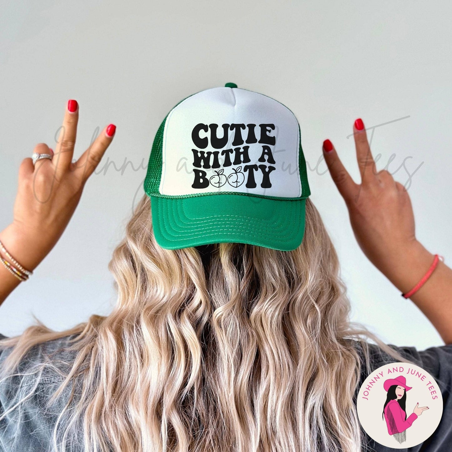 Cutie With A Booty Retro Trucker Cap