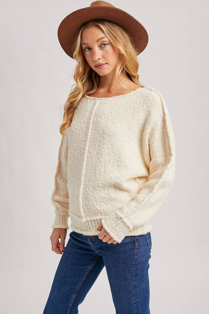 Oversized Plush Knit Sweater