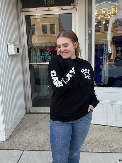 Game Day Puff Terry Sweatshirt W/Game Day Sleeve