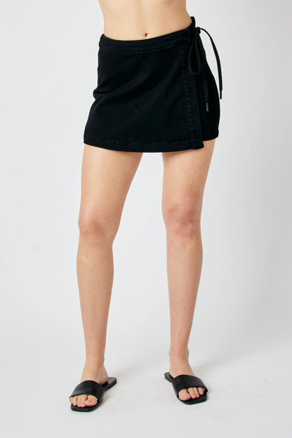 Judy Blue Black Denim Skort