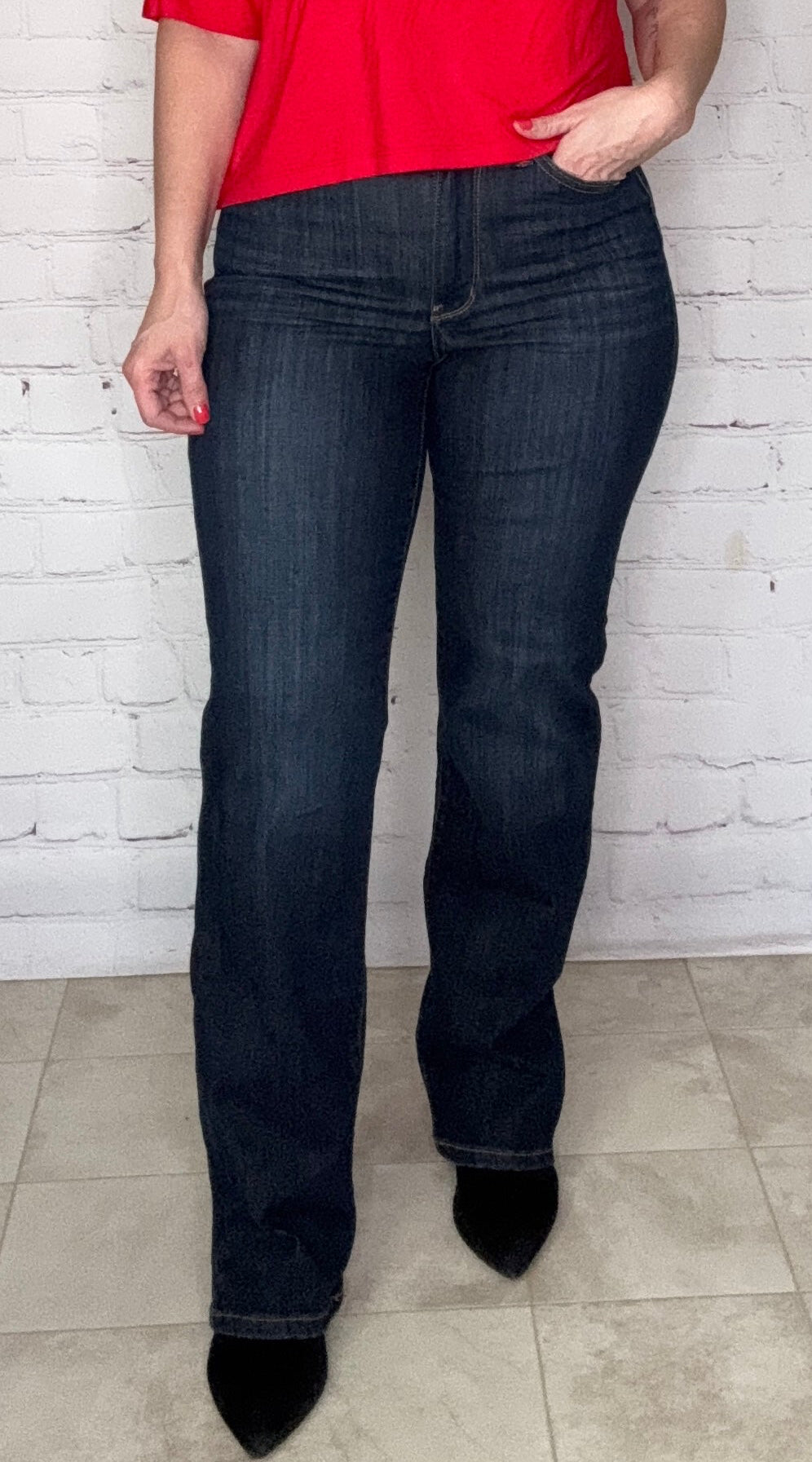 Judy Blue Polished Straight Leg