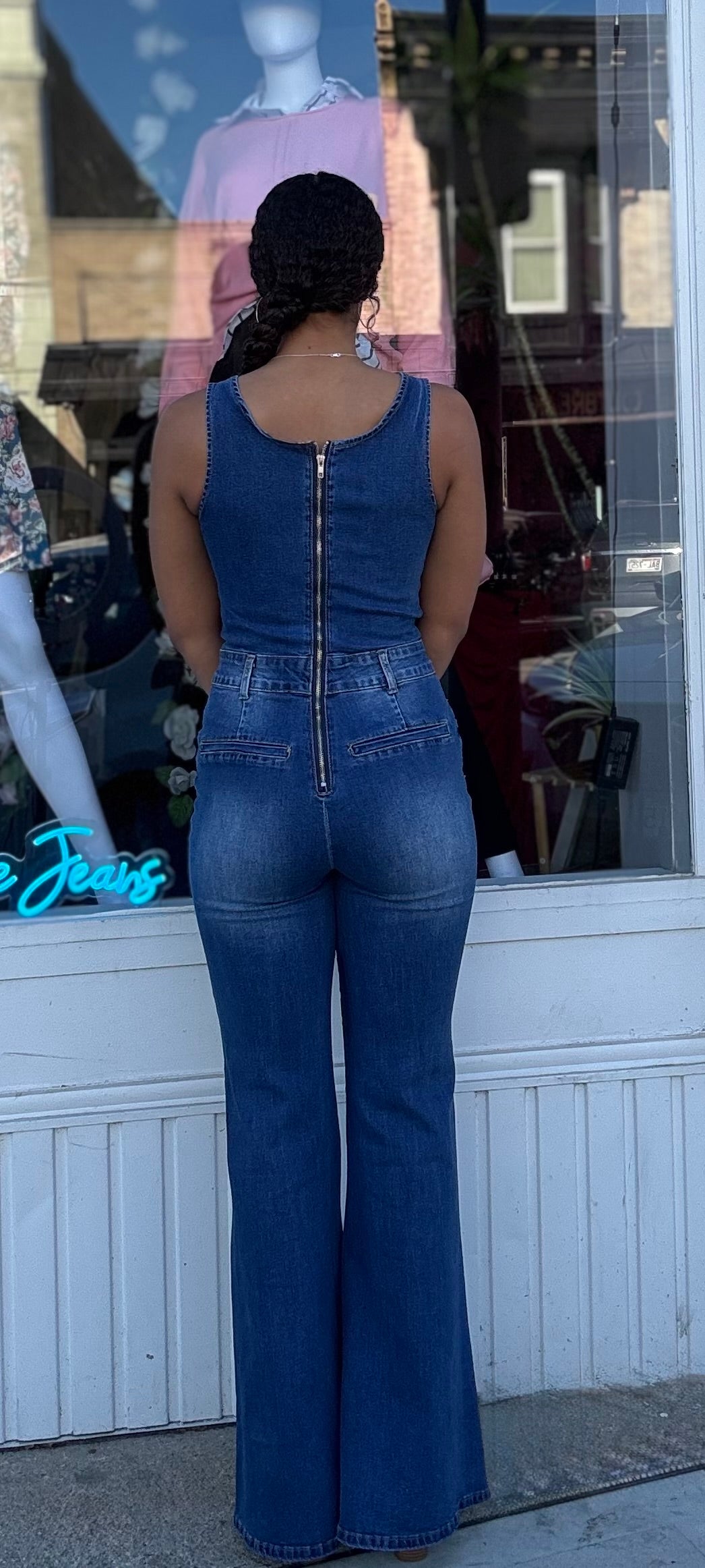 Sleeveless Stretch Wide Leg Jumpsuit