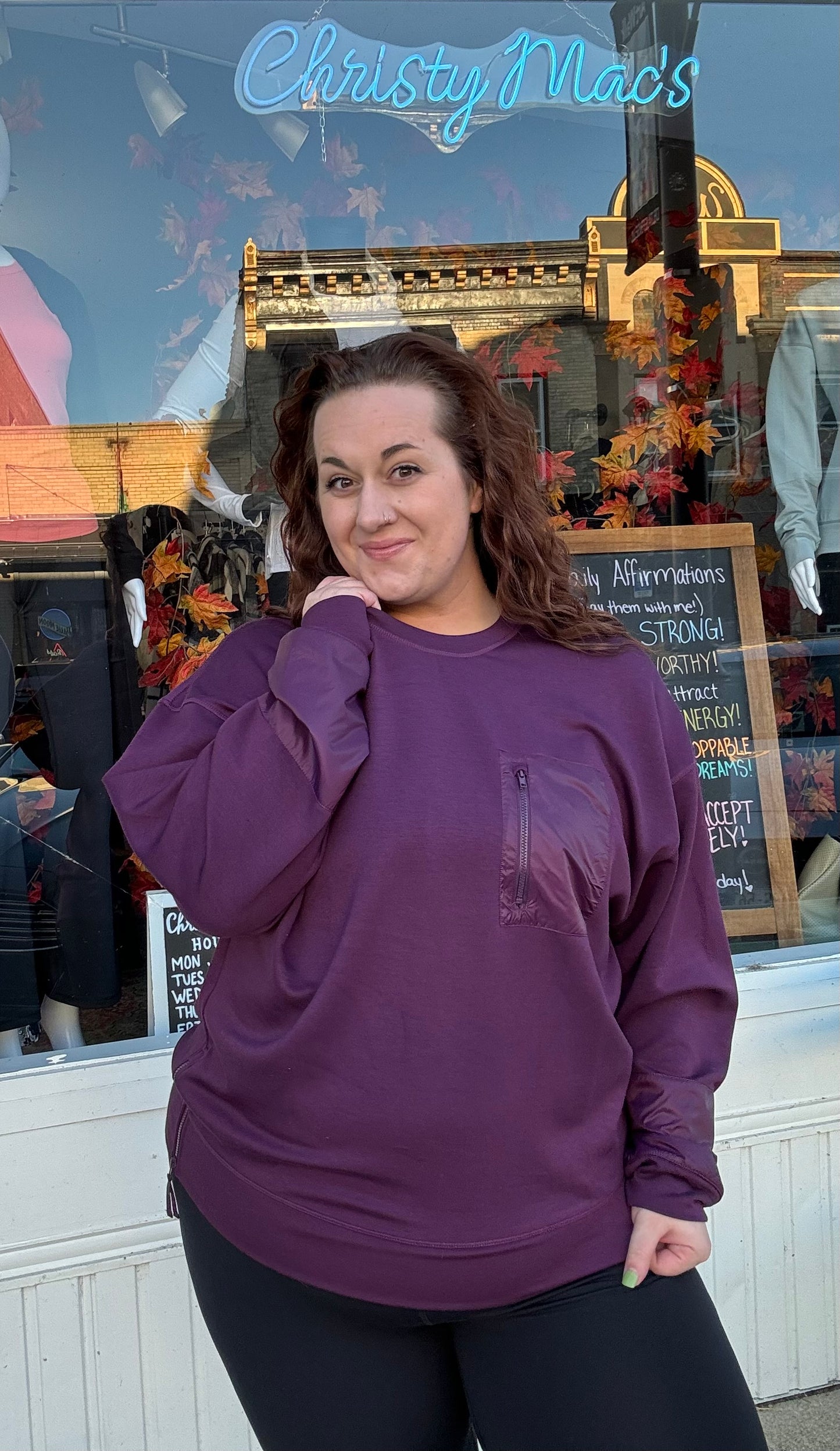 CURVY Modal-Blend Crewneck Pullover