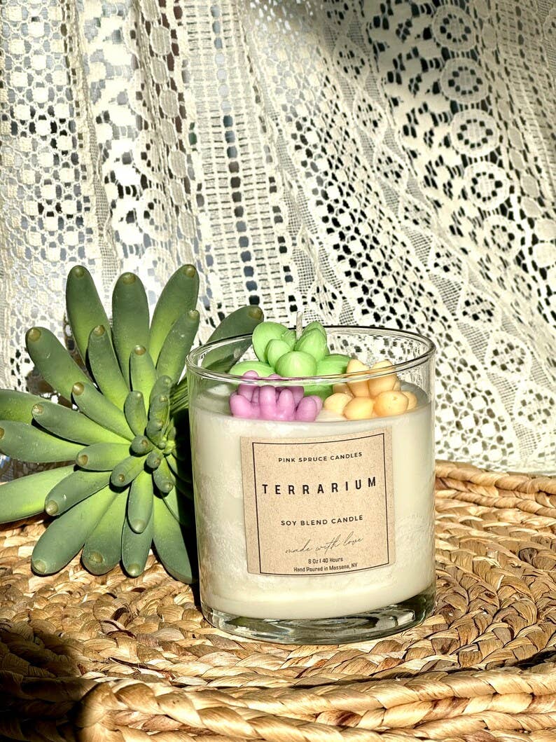 Succulent Terrarium Soy Candle 