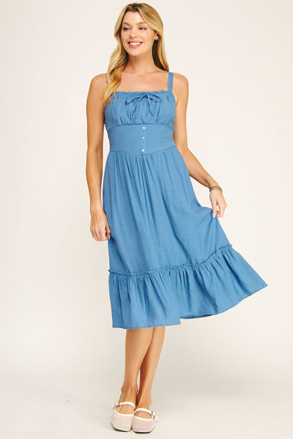 Ruffle Midi Dress