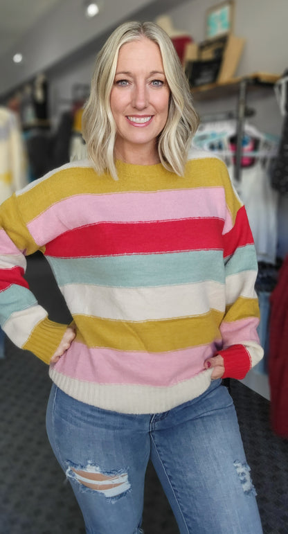 Multi Colored Super Soft Stripe