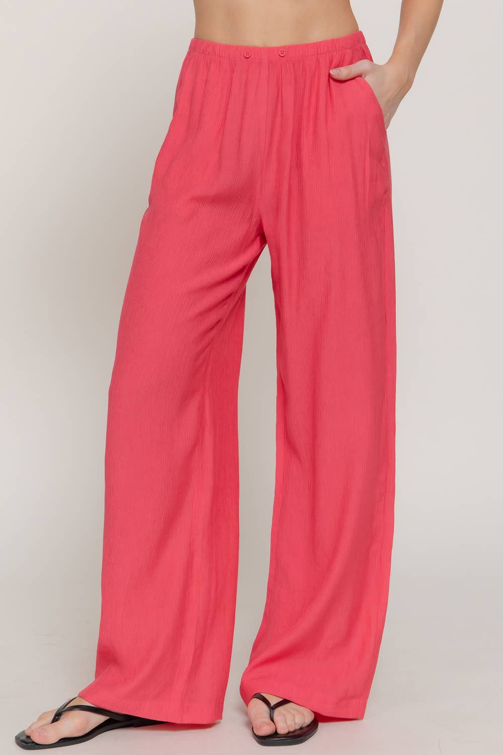 Fuchsia Woven Pants