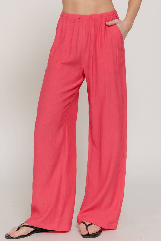 Fuchsia Woven Pants