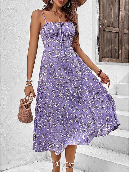 Adorable Purple Floral Dress