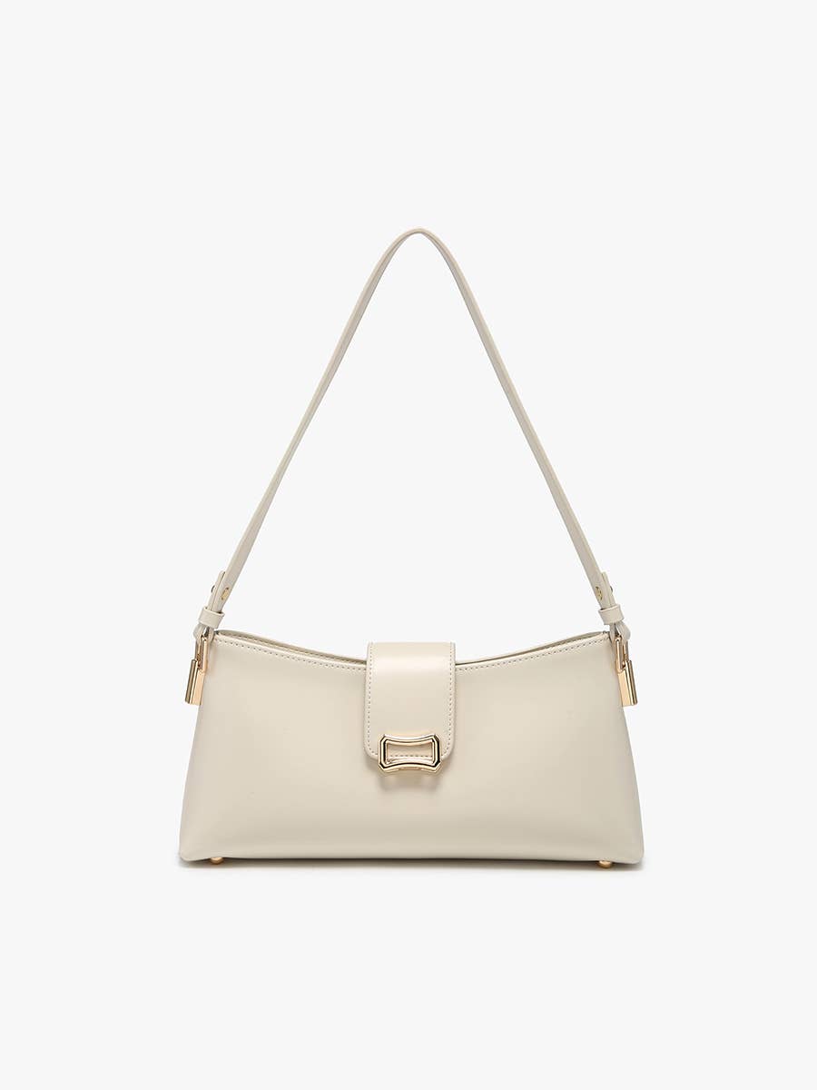 Shoulder Bag w/ Flapover Snap Closure