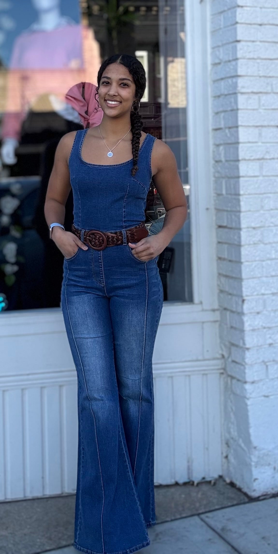 Sleeveless Stretch Wide Leg Jumpsuit
