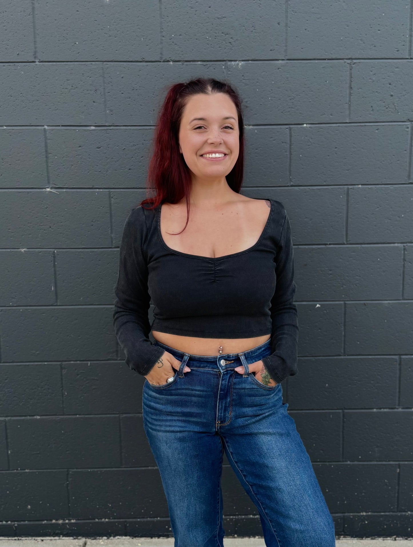 Sweetheart Rib Crop Top