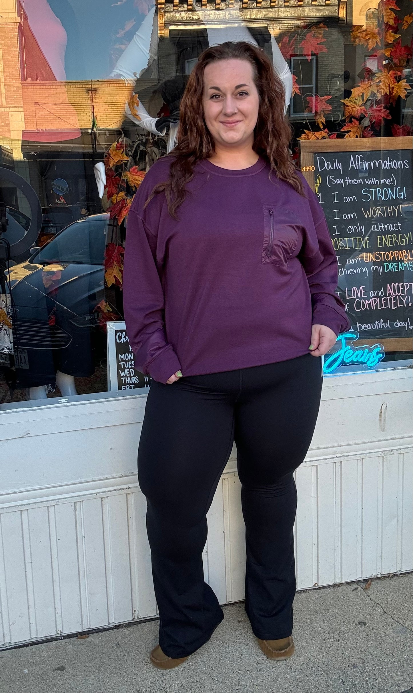 CURVY Modal-Blend Crewneck Pullover