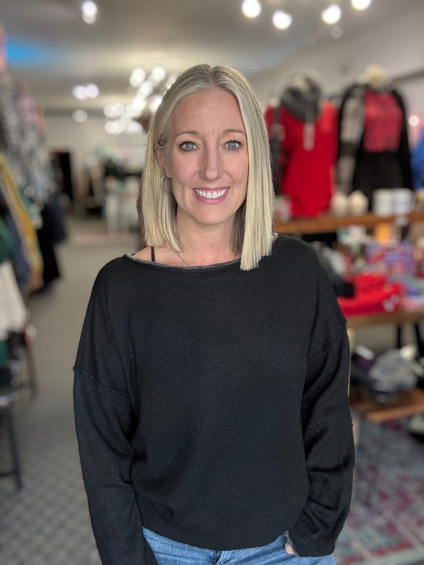 Boat Neck Cozy Pullover