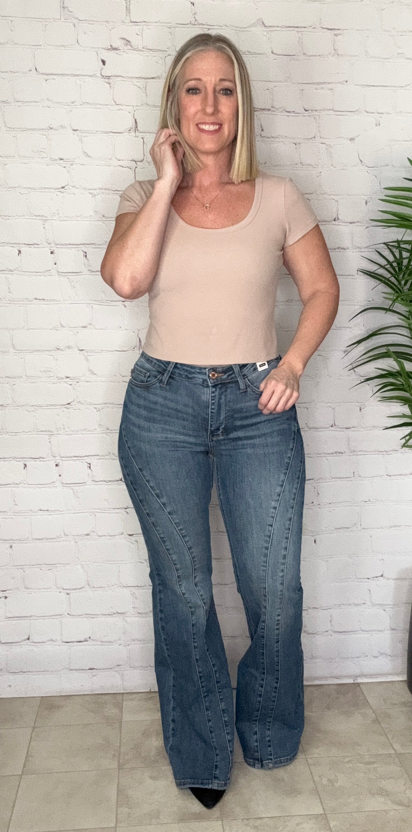 Judy Blue Alaina Double Seam Flare