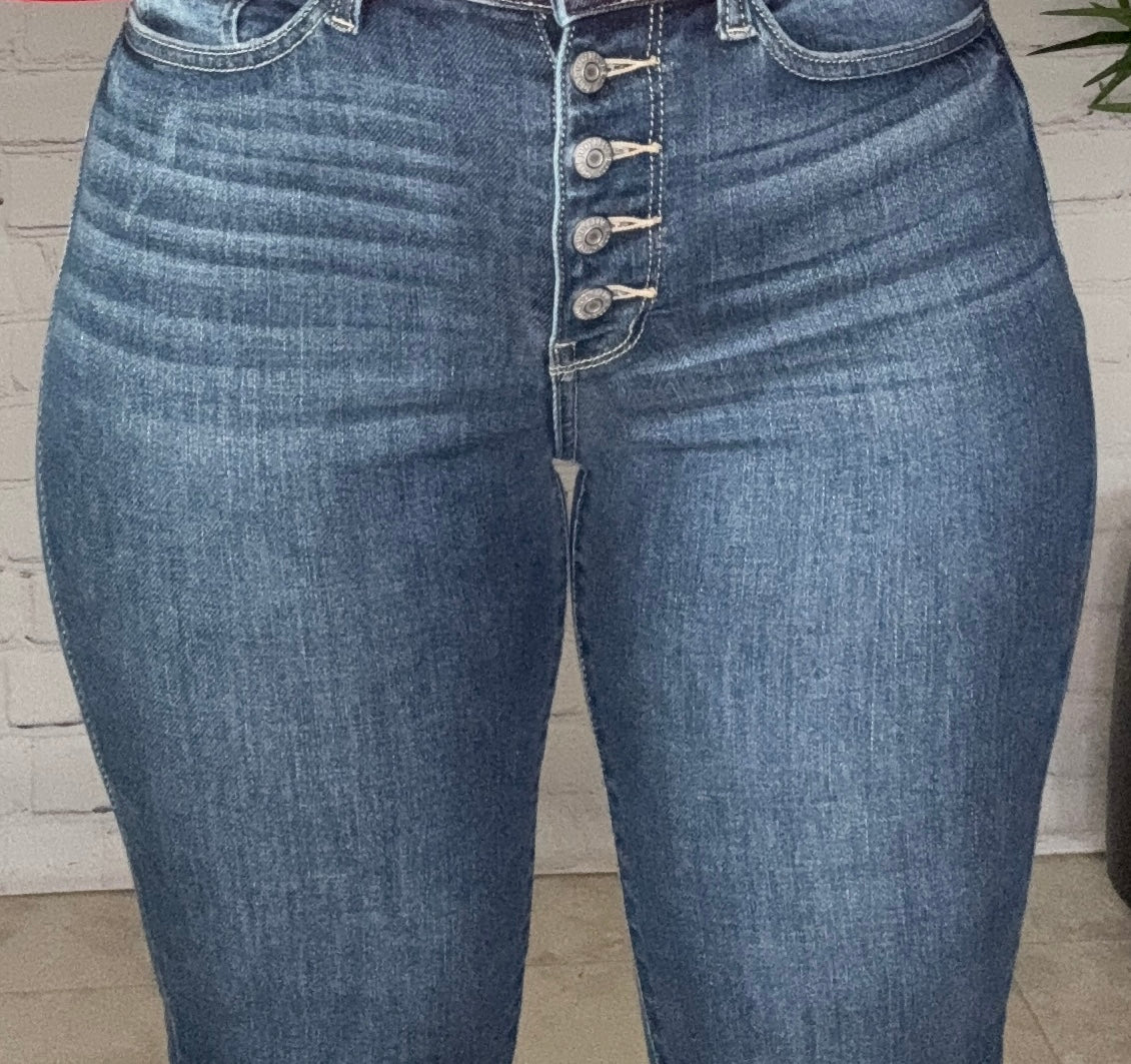 Judy Blue Hi Rise Button Fly Skinny