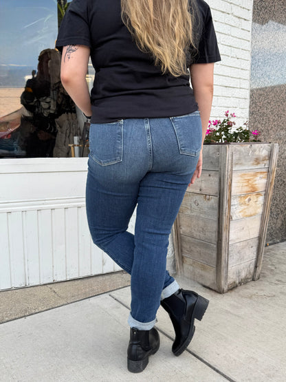 Reg/Plus Judy Blue Hi-Rise Button Fly Skinny