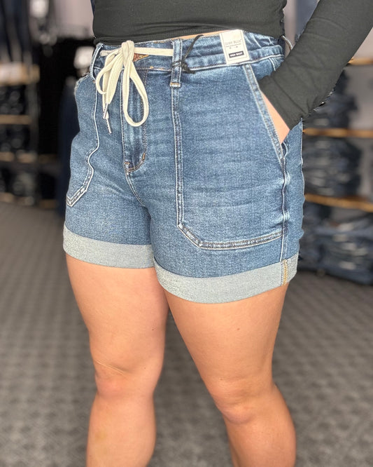 Reg/Plus Judy Blue Cuffed Jogger Shorts
