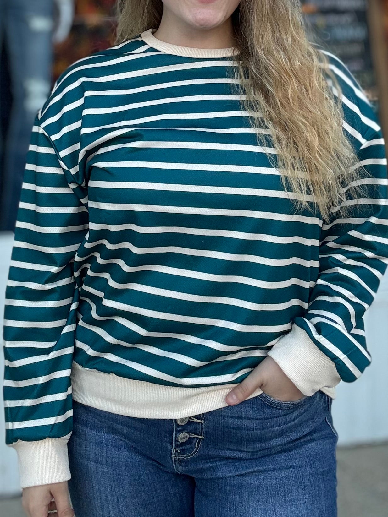 Stripe Loose Sweater