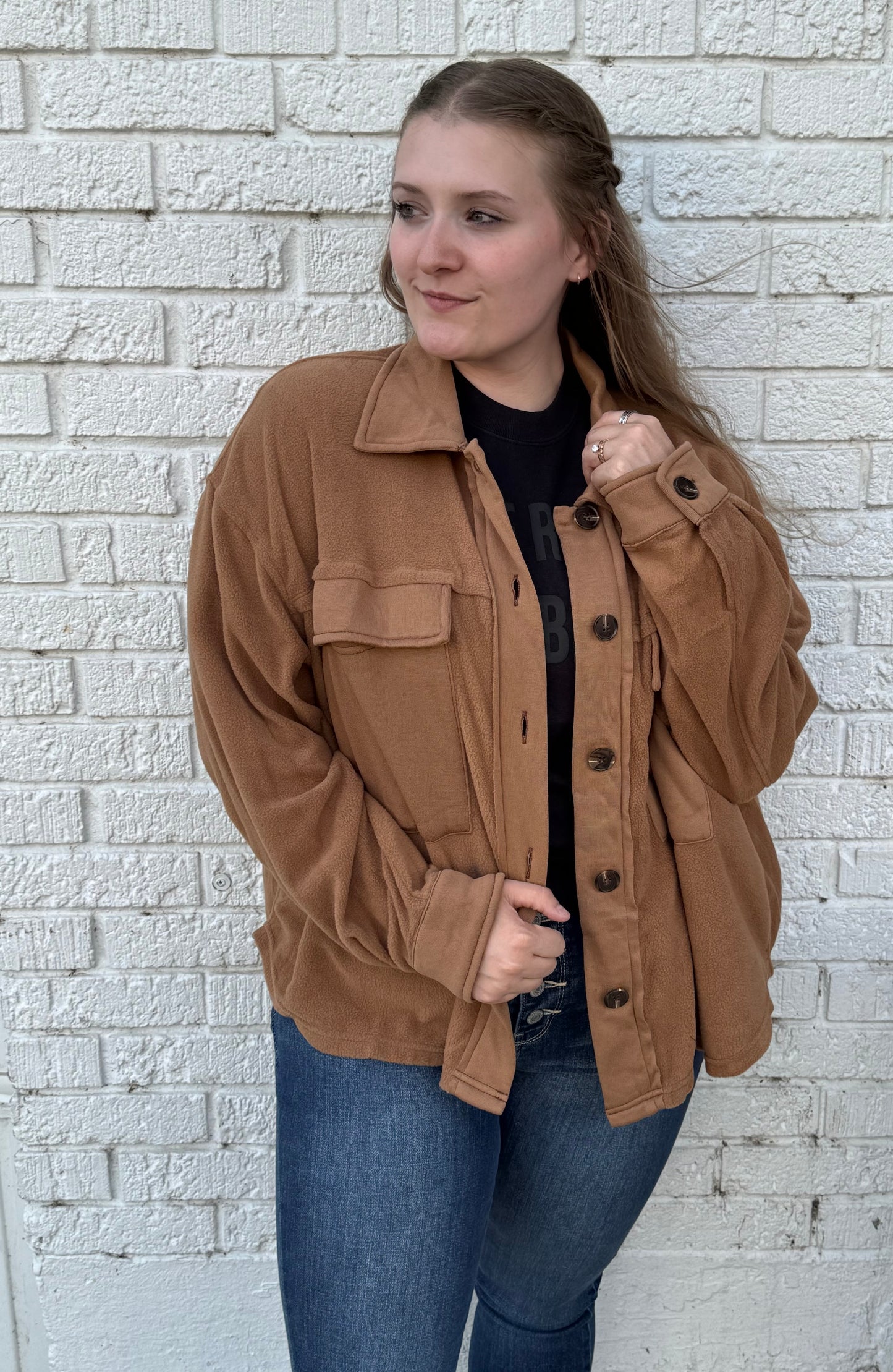 Softest Ever Button Down Fleece Shacket