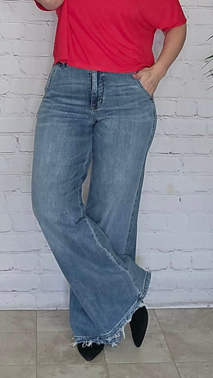 Judy Blue Hi Rise Retro Wide