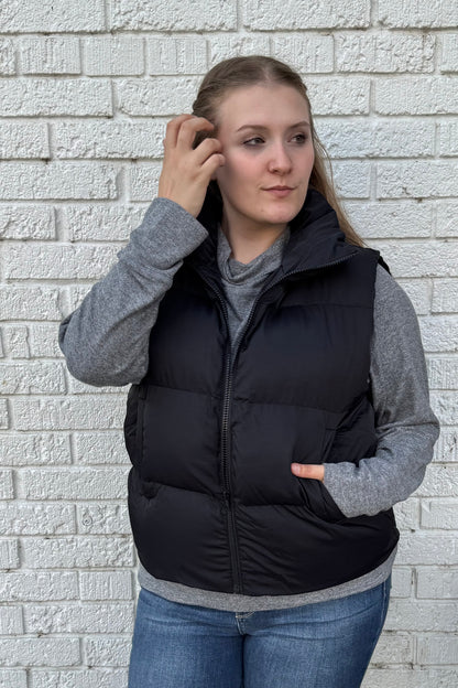 Zipper Puffer Vest