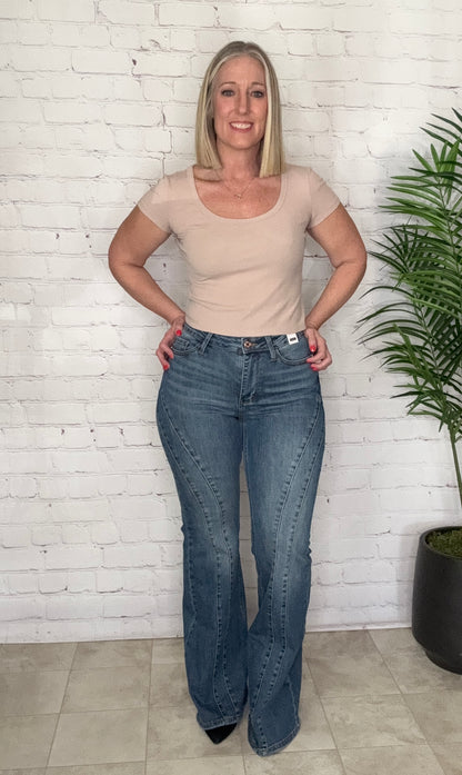 Judy Blue Alaina Double Seam Flare