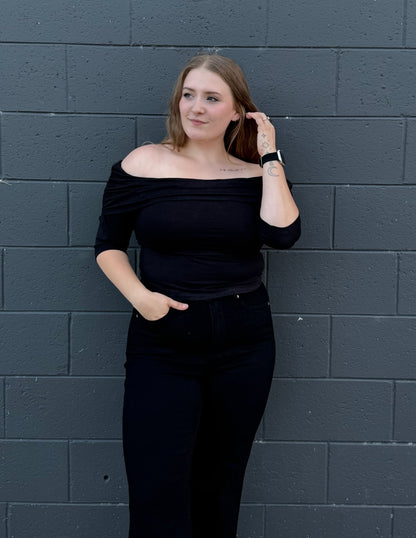 Off The Shoulder Ruched Top