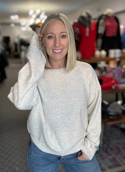 Boat Neck Cozy Pullover