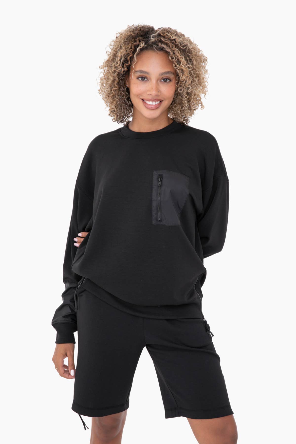 Reg/Plus Black Modal Heavenly Feel Pullover