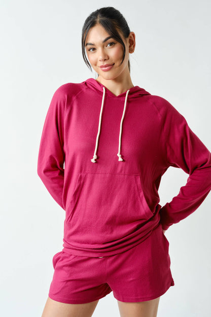 Brushed Hacci Lounge Hoodie