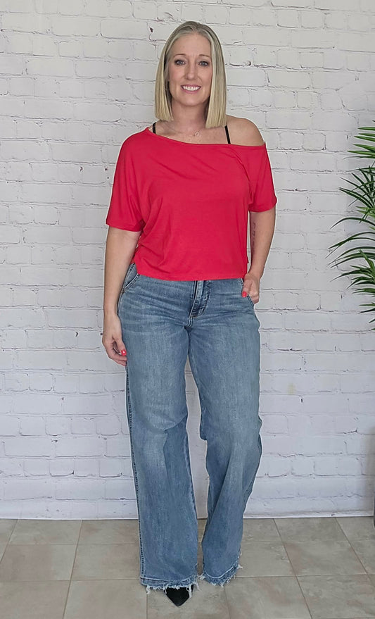 Judy Blue Hi Rise Retro Wide