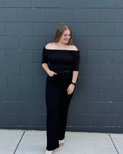 Off The Shoulder Ruched Top