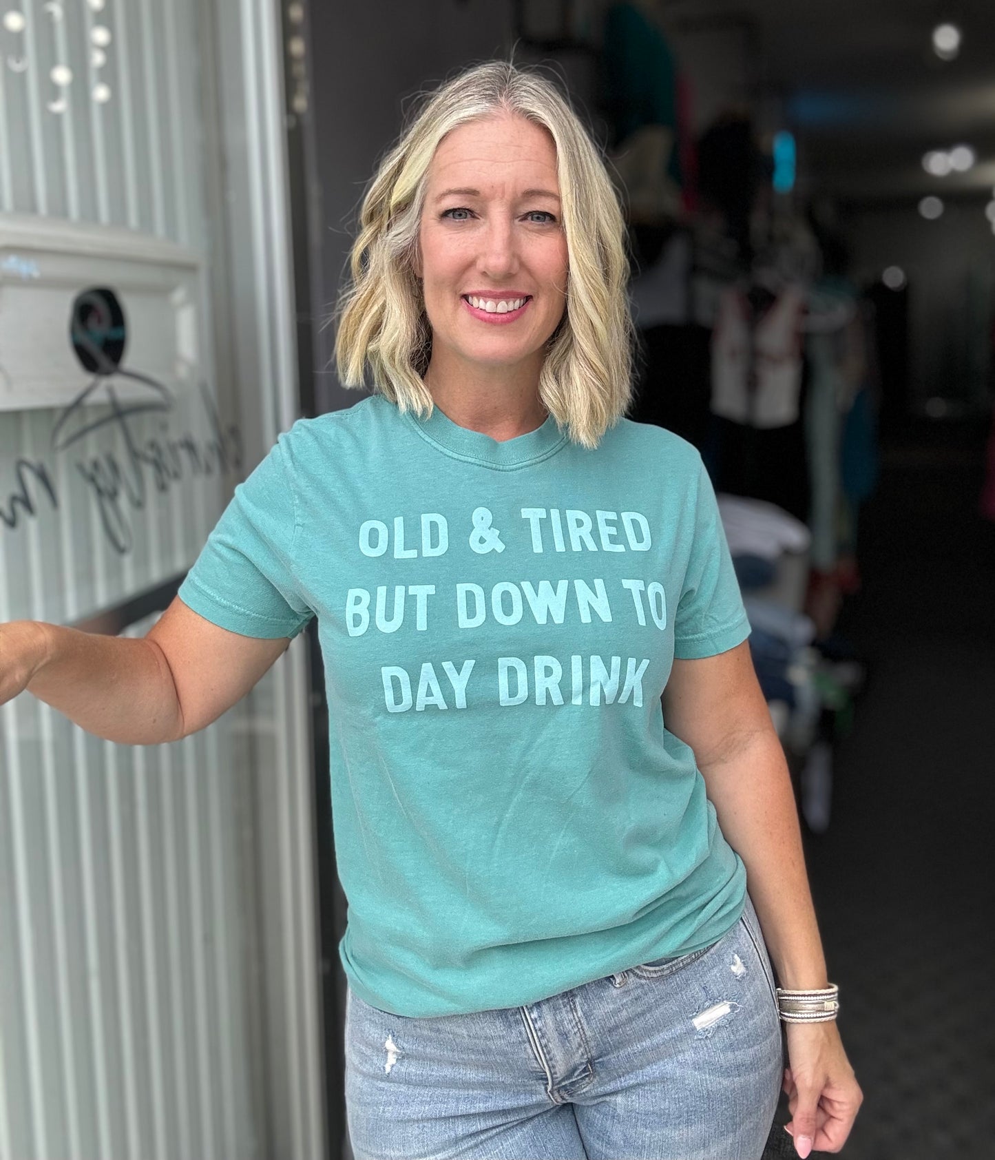 Old & Tired But Down to Daydrink Graphic Tee