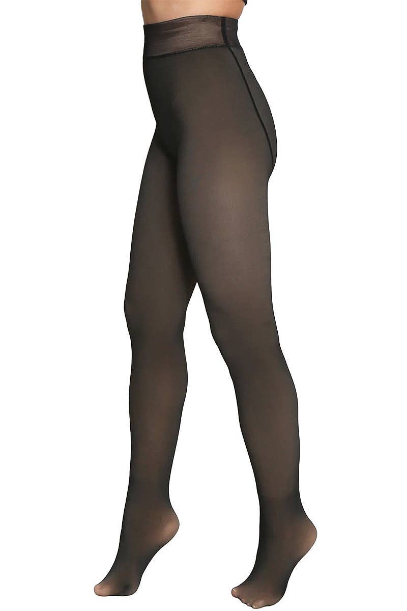 Sheer Fleece Lined Tights