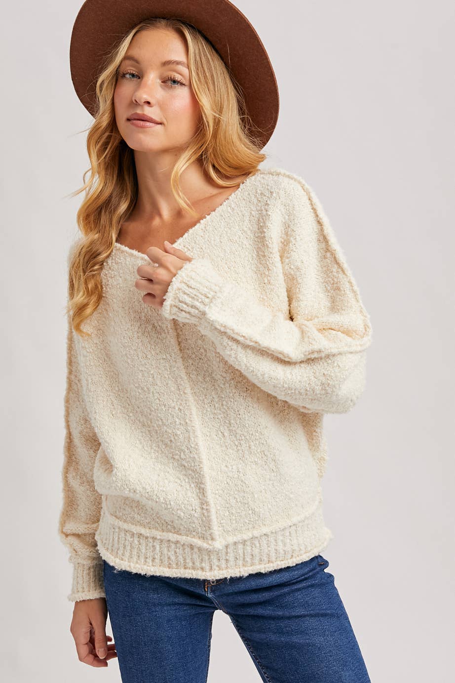 Oversized Plush Knit Sweater