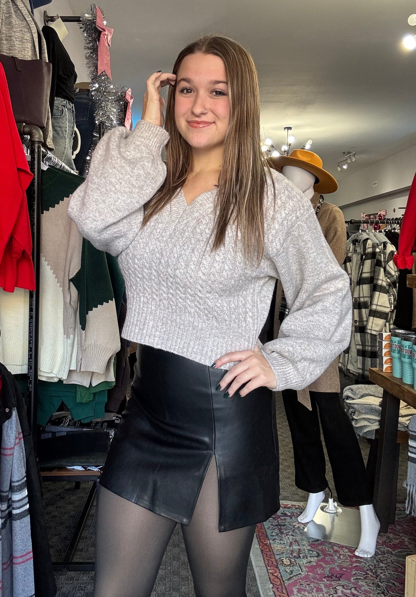 Sheer Fleece Lined Tights