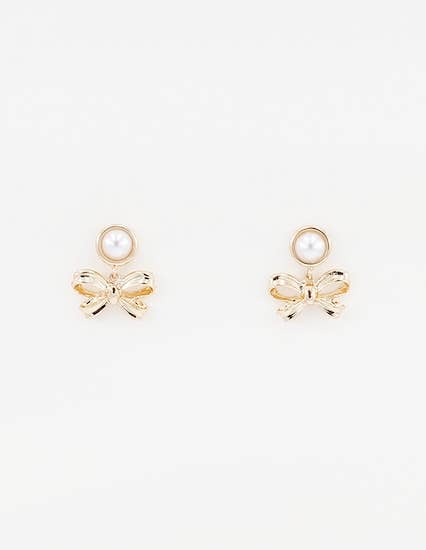 Tilly Pearl Bow Earring
