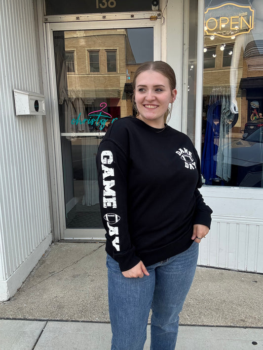 Game Day Puff Terry Sweatshirt W/Game Day Sleeve
