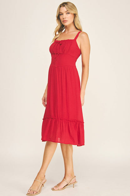 Ruffle Midi Dress