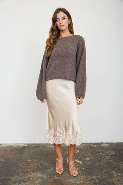 Long Sleeve Fuzzy Sweater