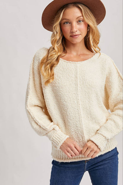 Oversized Plush Knit Sweater