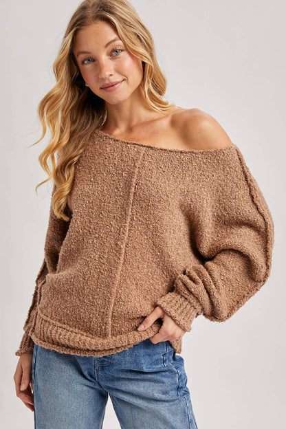 Oversized Plush Knit Sweater